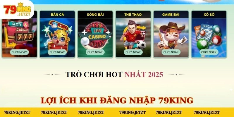 Đăng nhập 79KING trải nghiệm cá cược an toàn và thú vị